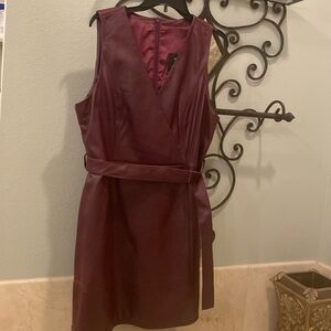 Leather dress